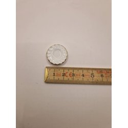 Tallerken med mnster og guldkant (ny)  2,3 cm