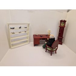 Miniature fly i plastik (gammel)