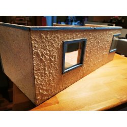 Nisse eller Dukkehus scala 1:12 med 2 rum (antik)