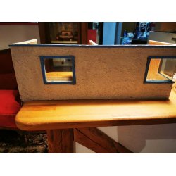 Nisse eller Dukkehus scala 1:12 med 2 rum (antik)