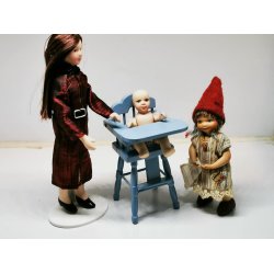 Baby dukke i porceln (ny)