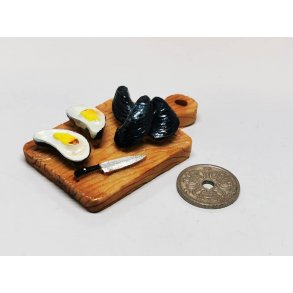 Fad med blmuslinger (nyt) til dukkehus scala 1:12