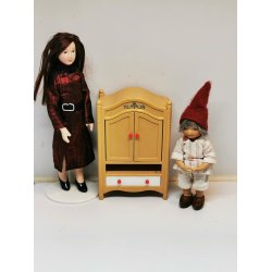 Garderobe skab til dukkehus scala 1:16 (brugt)