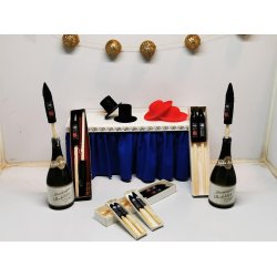 Fyrvrkeri Lille ske med 2 raketter (hndlavet)