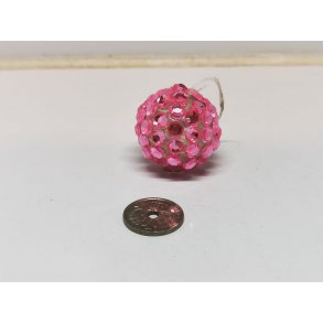 Disko kugle i pink til dukkehus (brugt)