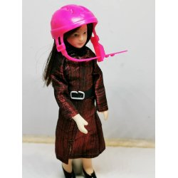 Cykel hjelm (brugt) til dukke scala 1:6