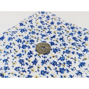 Patchwork stof  bl og hvid (nyt)