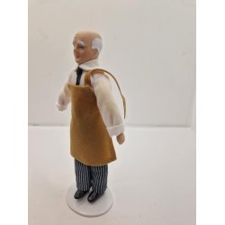 Dukke til dukkehus scala 1:12 (ny/lidt defekt)