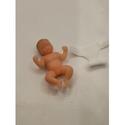 My mini baby i meget bld gummi. Inkl ble (ny)