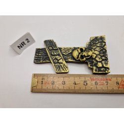 1 stk Halloween gravsten i resin 7x 4 cm (nyt)