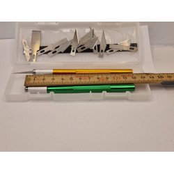 Skalpel st med 3 skalpeller og 12 knive (nyt)