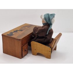 Skrivebord i tr (vintage)