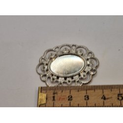 Fad/spejl i tynd metal (brugt)