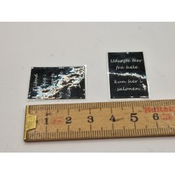 2 stk the reklame plakater. Lamineret (hndlavet)