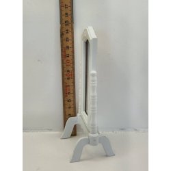 Gulv/vippe spejl i tr (brugt)