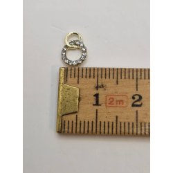 Smykke vedhng i metal (nyt)  0,7 cm
