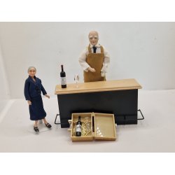 Vin gaveske i plastik inkl 2 fl. vin og 2 glas (nyt)