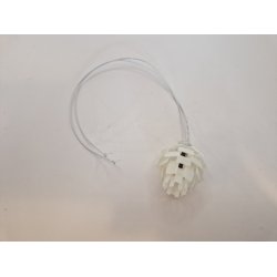 Loftlampe uden stik. "Koglen" i resin. Han bruges til 6 og 12 Volt (hndlavet)