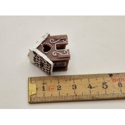 Honningkage hus i resin (hndlavet)