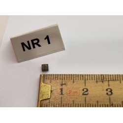 1 stk mrke gr/brun "lege" klods i resin (hndlavet)