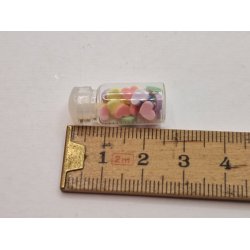 Glas krukke med ls slik (brugt)