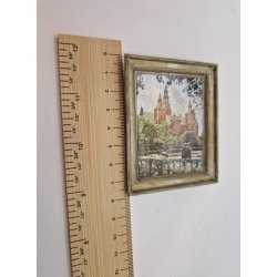 Billede af slot i plastik (vintage)  7,7 cm x 6,3 cm