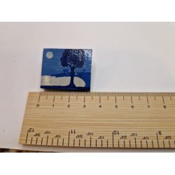 Lille maleri/broche (hndlavet)