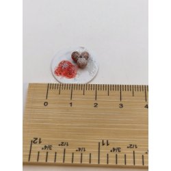 Pap tallerken med bleskiver og tilbehr (hndlavet) (kommer igen)