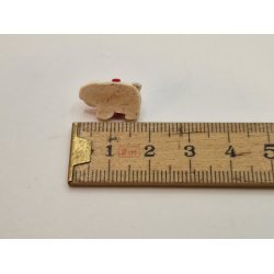 Marcipan gris med sljfe (hndlavet)