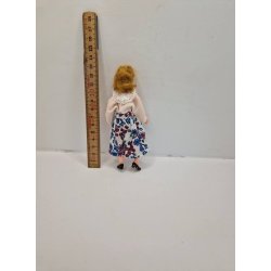 Dukke dame. Caco (brugt/hndlavet i Tyskland) 13 cm
