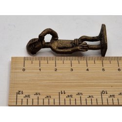 Afrikansk figur i metal (vintage)