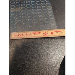 Ark med meget 78 sm stk dobbelt klbende silikone stykker (nye)