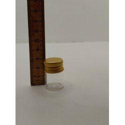 1 stk Stor krukke i glas med metal l�g (ny)