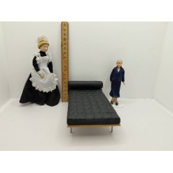 Barcelona daybed i resin p�  tr� bund (brugt/som ny)