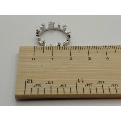 1 stk krone i guld eller s�lv. I metal (ny)