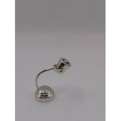 Bordlampe i metal (brugt med nyt batteri)