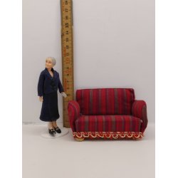 Sofa. Lundby (vintage) 1:16