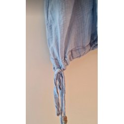 Bluse med � �rmer 100 % bomuld (brugt)