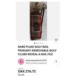 Golf taske (antik) 1:16