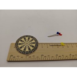 Dartskive med 3 pile (nyt)