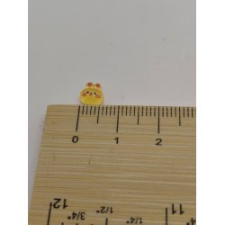 1 stk Meget lille kanin hoved i plastik (nyt)