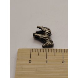 Meget lille zebra i metal (vintage)