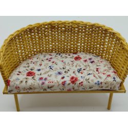 Sofa i flet (h�ndlavet) 1:12