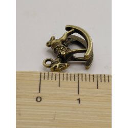 Meget lille gyngehest i metal (ny)