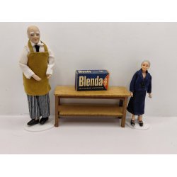 Blenda vaskepulver stor �ske i kraftig karton. DANSK (vintage)
