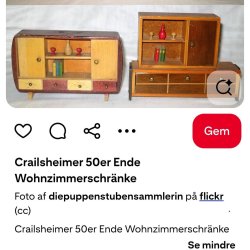 Crailsheimer kommode fra 1950'erne (vintage/lidt defekt)