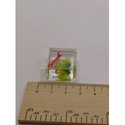 Akvarie i plastik (nyt) 2,6 x 2,5 cm