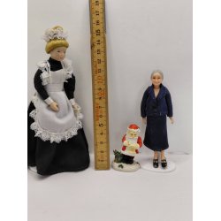 Lille julemand i resin (brugt) H 5 cm