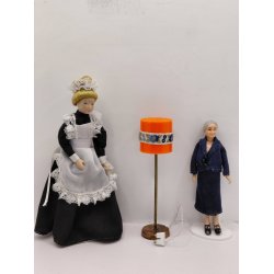 Gulvlampe med Lundby stik. Lisa (vintage/meget fin stand) H 11,5 cm