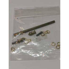 Gardinstang med ringe og endebeslag (nyt)